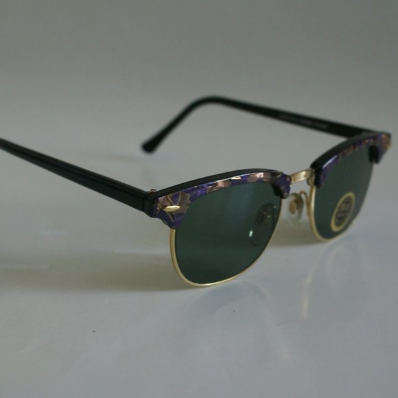 NWT TruVintage Soho/Clubman style w/purple marble laminate top brow G-15 glass main image 6